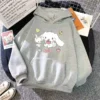 2023 Sanrioed Hooded Sweatshirts Autumn and Winter Clothing Clothes Anime Cinnamoroll Girls Pullovers Tops Boys Plush - Cinnamoroll Shop