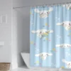 60 Style Sanrios Cinnamoroll kawaii Cartoon Shower Curtain With Hooks Anime Plush MildewProof Bathroom Partition Curtains 10 - Cinnamoroll Shop