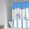 60 Style Sanrios Cinnamoroll kawaii Cartoon Shower Curtain With Hooks Anime Plush MildewProof Bathroom Partition Curtains 14 - Cinnamoroll Shop