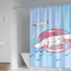 60 Style Sanrios Cinnamoroll kawaii Cartoon Shower Curtain With Hooks Anime Plush MildewProof Bathroom Partition Curtains 21 - Cinnamoroll Shop