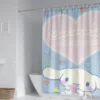 60 Style Sanrios Cinnamoroll kawaii Cartoon Shower Curtain With Hooks Anime Plush MildewProof Bathroom Partition Curtains 28 - Cinnamoroll Shop