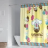 60 Style Sanrios Cinnamoroll kawaii Cartoon Shower Curtain With Hooks Anime Plush MildewProof Bathroom Partition Curtains 29 - Cinnamoroll Shop