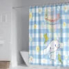 60 Style Sanrios Cinnamoroll kawaii Cartoon Shower Curtain With Hooks Anime Plush MildewProof Bathroom Partition Curtains 31 - Cinnamoroll Shop