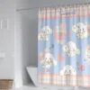 60 Style Sanrios Cinnamoroll kawaii Cartoon Shower Curtain With Hooks Anime Plush MildewProof Bathroom Partition Curtains 32 - Cinnamoroll Shop