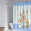 60 Style Sanrios Cinnamoroll kawaii Cartoon Shower Curtain With Hooks Anime Plush MildewProof Bathroom Partition Curtains 36 - Cinnamoroll Shop