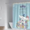 60 Style Sanrios Cinnamoroll kawaii Cartoon Shower Curtain With Hooks Anime Plush MildewProof Bathroom Partition Curtains 38 - Cinnamoroll Shop