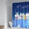 60 Style Sanrios Cinnamoroll kawaii Cartoon Shower Curtain With Hooks Anime Plush MildewProof Bathroom Partition Curtains 4 - Cinnamoroll Shop