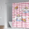 60 Style Sanrios Cinnamoroll kawaii Cartoon Shower Curtain With Hooks Anime Plush MildewProof Bathroom Partition Curtains 43 - Cinnamoroll Shop