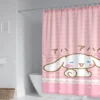 60 Style Sanrios Cinnamoroll kawaii Cartoon Shower Curtain With Hooks Anime Plush MildewProof Bathroom Partition Curtains 44 - Cinnamoroll Shop