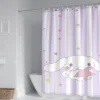 60 Style Sanrios Cinnamoroll kawaii Cartoon Shower Curtain With Hooks Anime Plush MildewProof Bathroom Partition Curtains 46 - Cinnamoroll Shop