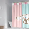 60 Style Sanrios Cinnamoroll kawaii Cartoon Shower Curtain With Hooks Anime Plush MildewProof Bathroom Partition Curtains 49 - Cinnamoroll Shop