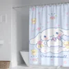 60 Style Sanrios Cinnamoroll kawaii Cartoon Shower Curtain With Hooks Anime Plush MildewProof Bathroom Partition Curtains 51 - Cinnamoroll Shop