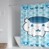 60 Style Sanrios Cinnamoroll kawaii Cartoon Shower Curtain With Hooks Anime Plush MildewProof Bathroom Partition Curtains 56 - Cinnamoroll Shop