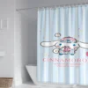 60 Style Sanrios Cinnamoroll kawaii Cartoon Shower Curtain With Hooks Anime Plush MildewProof Bathroom Partition Curtains 6 - Cinnamoroll Shop