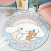 80 160cm Anime Sanrio Cinnamoroll Round Carpet Bedside Blanket Bedroom Doormat Non slip Floor Mat Home 1 - Cinnamoroll Shop