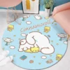 80 160cm Anime Sanrio Cinnamoroll Round Carpet Bedside Blanket Bedroom Doormat Non slip Floor Mat Home 12 - Cinnamoroll Shop