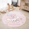 80 160cm Anime Sanrio Cinnamoroll Round Carpet Bedside Blanket Bedroom Doormat Non slip Floor Mat Home 13 - Cinnamoroll Shop