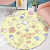 80 160cm Anime Sanrio Cinnamoroll Round Carpet Bedside Blanket Bedroom Doormat Non slip Floor Mat Home 3 - Cinnamoroll Shop