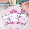 80 160cm Anime Sanrio Cinnamoroll Round Carpet Bedside Blanket Bedroom Doormat Non slip Floor Mat Home 6 - Cinnamoroll Shop