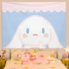 Cinnamorol Tapestry on the Wall Decor Home Decoration Accessories Tapestries Headboards Anime Room Kawaii Aesthetic Bedroom 10 - Cinnamoroll Shop