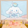 Cinnamorol Tapestry on the Wall Decor Home Decoration Accessories Tapestries Headboards Anime Room Kawaii Aesthetic Bedroom 13 - Cinnamoroll Shop