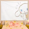 Cinnamorol Tapestry on the Wall Decor Home Decoration Accessories Tapestries Headboards Anime Room Kawaii Aesthetic Bedroom 15 - Cinnamoroll Shop