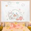 Cinnamorol Tapestry on the Wall Decor Home Decoration Accessories Tapestries Headboards Anime Room Kawaii Aesthetic Bedroom 18 - Cinnamoroll Shop