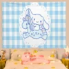 Cinnamorol Tapestry on the Wall Decor Home Decoration Accessories Tapestries Headboards Anime Room Kawaii Aesthetic Bedroom 19 - Cinnamoroll Shop