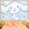 Cinnamorol Tapestry on the Wall Decor Home Decoration Accessories Tapestries Headboards Anime Room Kawaii Aesthetic Bedroom 23 - Cinnamoroll Shop