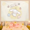 Cinnamorol Tapestry on the Wall Decor Home Decoration Accessories Tapestries Headboards Anime Room Kawaii Aesthetic Bedroom 7 - Cinnamoroll Shop