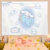 Cinnamorol Tapestry on the Wall Decor Home Decoration Accessories Tapestries Headboards Anime Room Kawaii Aesthetic Bedroom 9 - Cinnamoroll Shop