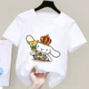 Cinnamoroll T shirt Sanrio Children s Short sleeved New Summer Y2K Clothes Girly Heart Soft Clothes 10 - Cinnamoroll Shop