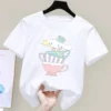 Cinnamoroll T shirt Sanrio Children s Short sleeved New Summer Y2K Clothes Girly Heart Soft Clothes 12 - Cinnamoroll Shop