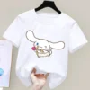 Cinnamoroll T shirt Sanrio Children s Short sleeved New Summer Y2K Clothes Girly Heart Soft Clothes 13 - Cinnamoroll Shop