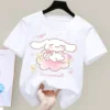 Cinnamoroll T shirt Sanrio Children s Short sleeved New Summer Y2K Clothes Girly Heart Soft Clothes 20 - Cinnamoroll Shop