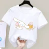 Cinnamoroll T shirt Sanrio Children s Short sleeved New Summer Y2K Clothes Girly Heart Soft Clothes 21 - Cinnamoroll Shop