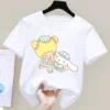 Cinnamoroll T shirt Sanrio Children s Short sleeved New Summer Y2K Clothes Girly Heart Soft Clothes 23 - Cinnamoroll Shop