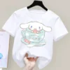 Cinnamoroll T shirt Sanrio Children s Short sleeved New Summer Y2K Clothes Girly Heart Soft Clothes 24 - Cinnamoroll Shop