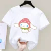 Cinnamoroll T shirt Sanrio Children s Short sleeved New Summer Y2K Clothes Girly Heart Soft Clothes 3 - Cinnamoroll Shop