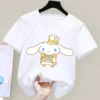 Cinnamoroll T shirt Sanrio Children s Short sleeved New Summer Y2K Clothes Girly Heart Soft Clothes 4 - Cinnamoroll Shop