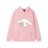 Hello Kitty Cinnamoroll Reflective Letter Hooded Sweatshirt Anime Cartoon Sanrio Printed Loose Sweatshirt Casual Sweatshirts 10 - Cinnamoroll Shop