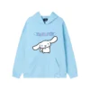 Hello Kitty Cinnamoroll Reflective Letter Hooded Sweatshirt Anime Cartoon Sanrio Printed Loose Sweatshirt Casual Sweatshirts 15 - Cinnamoroll Shop