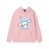 Hello Kitty Cinnamoroll Reflective Letter Hooded Sweatshirt Anime Cartoon Sanrio Printed Loose Sweatshirt Casual Sweatshirts 7 - Cinnamoroll Shop