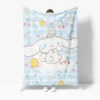 Kawaii Sanrios Blanket My Melody Kuromi Cinnamonroll Flannel Blanket Anime Plush Doll Lightweight Soft Bed Couch - Cinnamoroll Shop