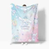 Kawaii Sanrios Blanket My Melody Kuromi Cinnamonroll Flannel Blanket Anime Plush Doll Lightweight Soft Bed Couch 12 - Cinnamoroll Shop