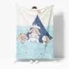 Kawaii Sanrios Blanket My Melody Kuromi Cinnamonroll Flannel Blanket Anime Plush Doll Lightweight Soft Bed Couch 9 - Cinnamoroll Shop