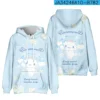 New Anime Sanrio Cinnamoroll Big eared Dog Cinnamon Dog Element Casual Fashion Hooded Sweatshirt The Best 10 - Cinnamoroll Shop