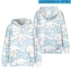 New Anime Sanrio Cinnamoroll Big eared Dog Cinnamon Dog Element Casual Fashion Hooded Sweatshirt The Best 12 - Cinnamoroll Shop