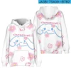 New Anime Sanrio Cinnamoroll Big eared Dog Cinnamon Dog Element Casual Fashion Hooded Sweatshirt The Best 13 - Cinnamoroll Shop