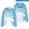 New Anime Sanrio Cinnamoroll Big eared Dog Cinnamon Dog Element Casual Fashion Hooded Sweatshirt The Best 16 - Cinnamoroll Shop